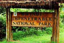 Bwindi Impenetrable National Park entrance sign