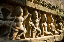 Temples Dangkor  - Sculpture  bas relief - Terrace of the Leper King