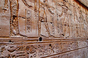 Edfu Temple - Wall carvings