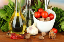 Food and olive oil
