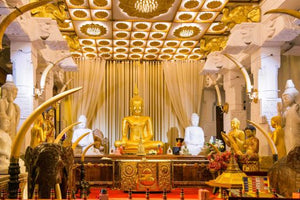Sitting Buddha Statue in Temple of the Tooth, Kandy