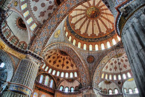 Istanbul - Blue Mosque Roof Interior