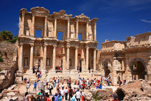 A Crowd at Celsus Library Ruins Ephesus