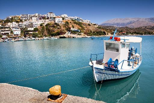 Crete Agia Galini Harbour