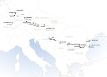 Trans-European cruise from Strasbourg to Tulcea (port-to-port cruise)