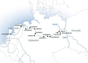 From Amsterdam to Berlin (port-to-port cruise)