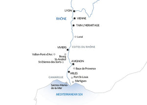 A trip to admire the beautiful scenery of the Rhone valley (port-to-port cruise)